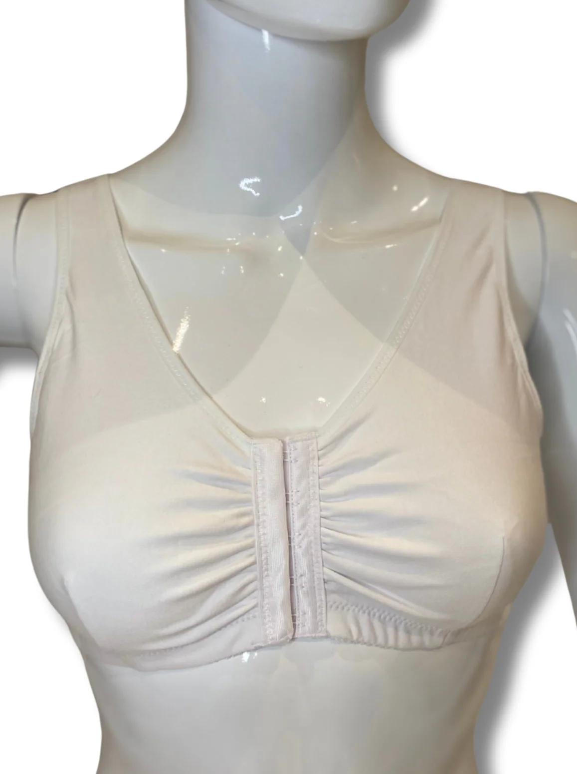 ABC Leisure Front Fastening Mastectomy Bra - White - Image 2