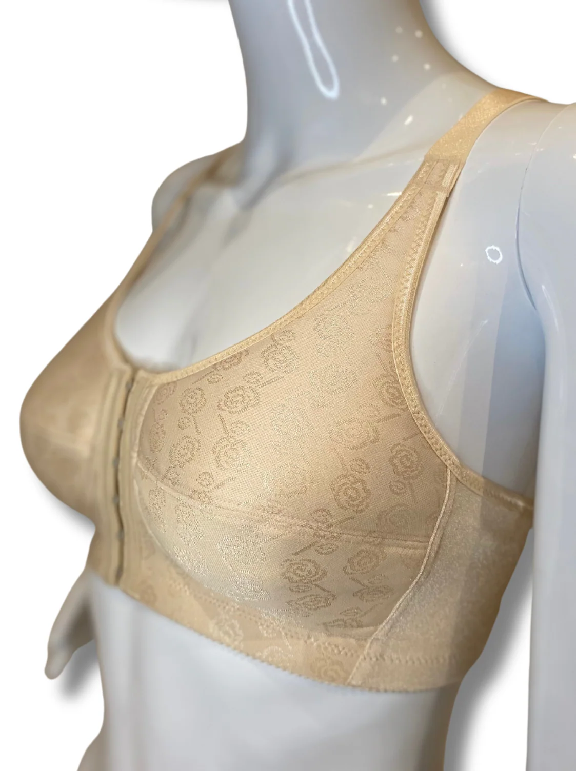 ABC Rose Contour Front Fastening Mastectomy Bra - Beige - Image 3