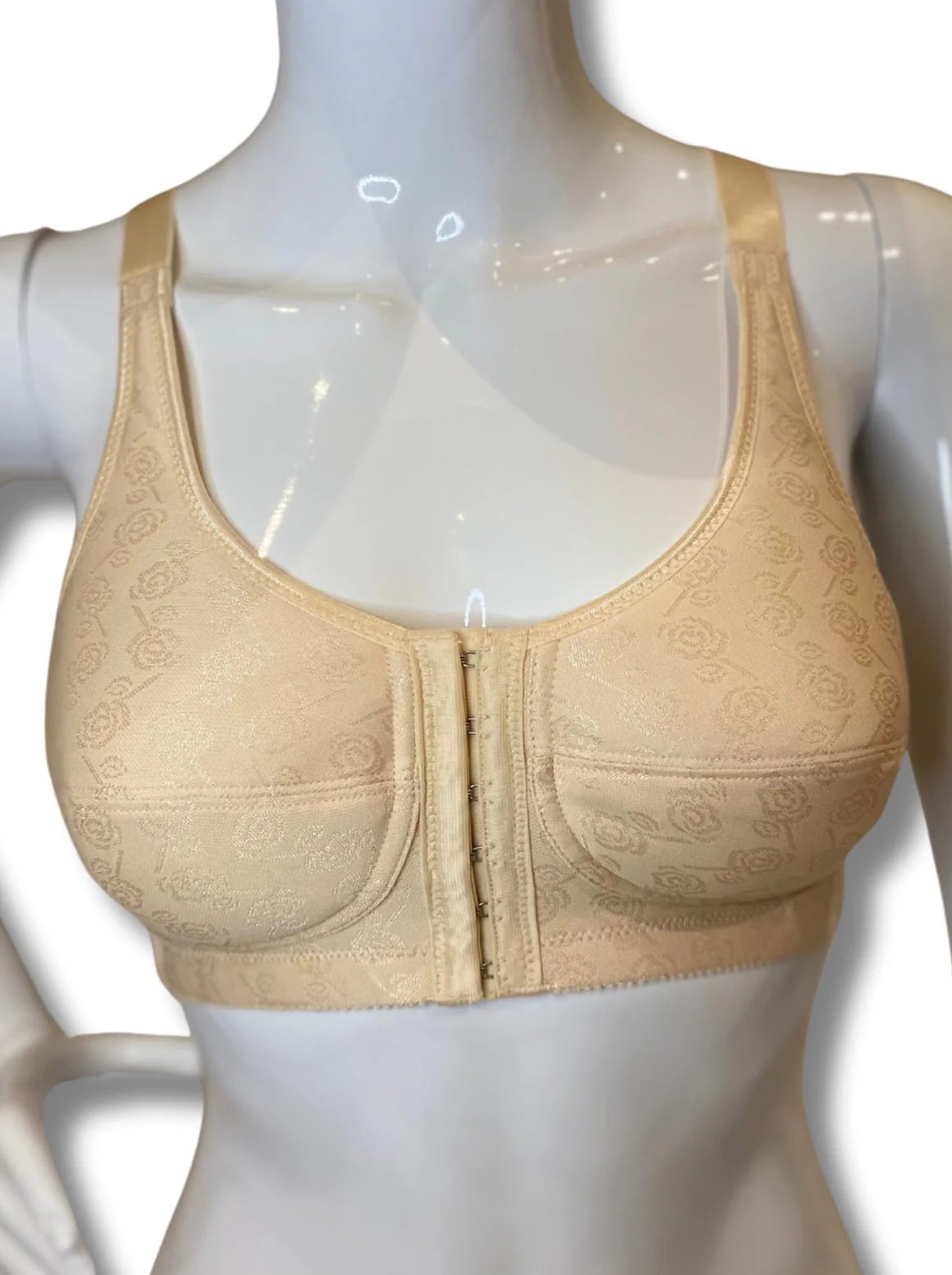 ABC Rose Contour Front Fastening Mastectomy Bra - Beige - Image 4