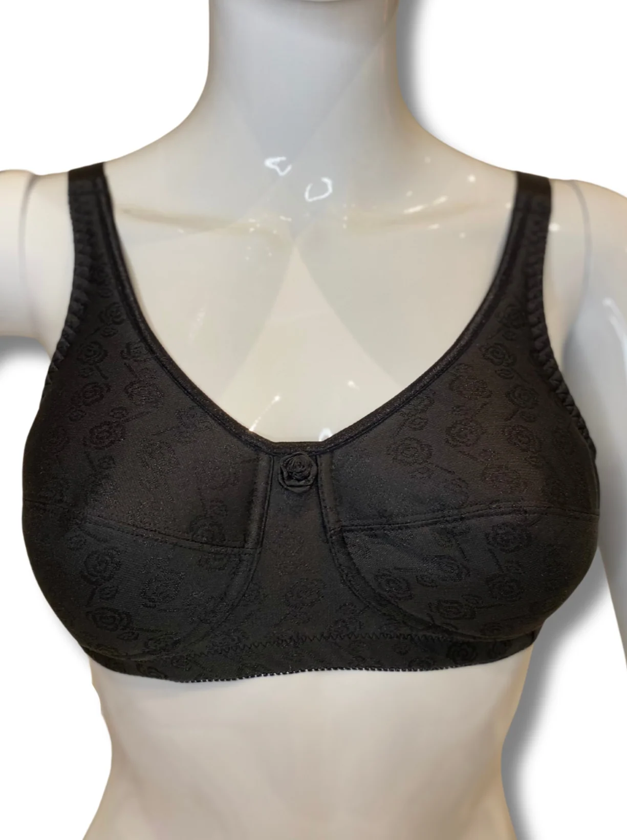 ABC Rose Contour Mastectomy Bra - Black - Image 2