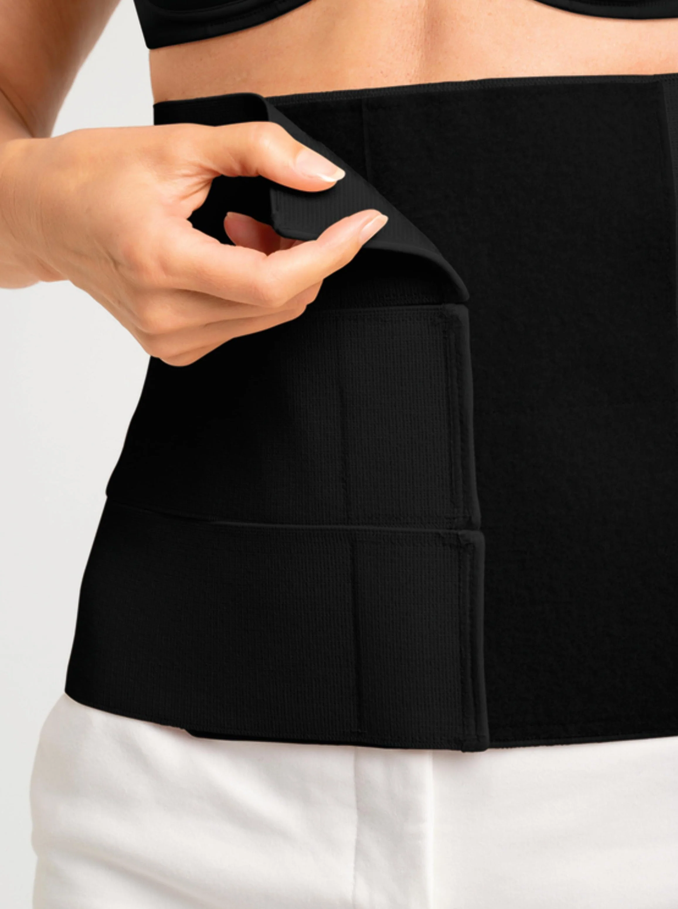 Amoena Belly Compression Bandage - Black - Image 3