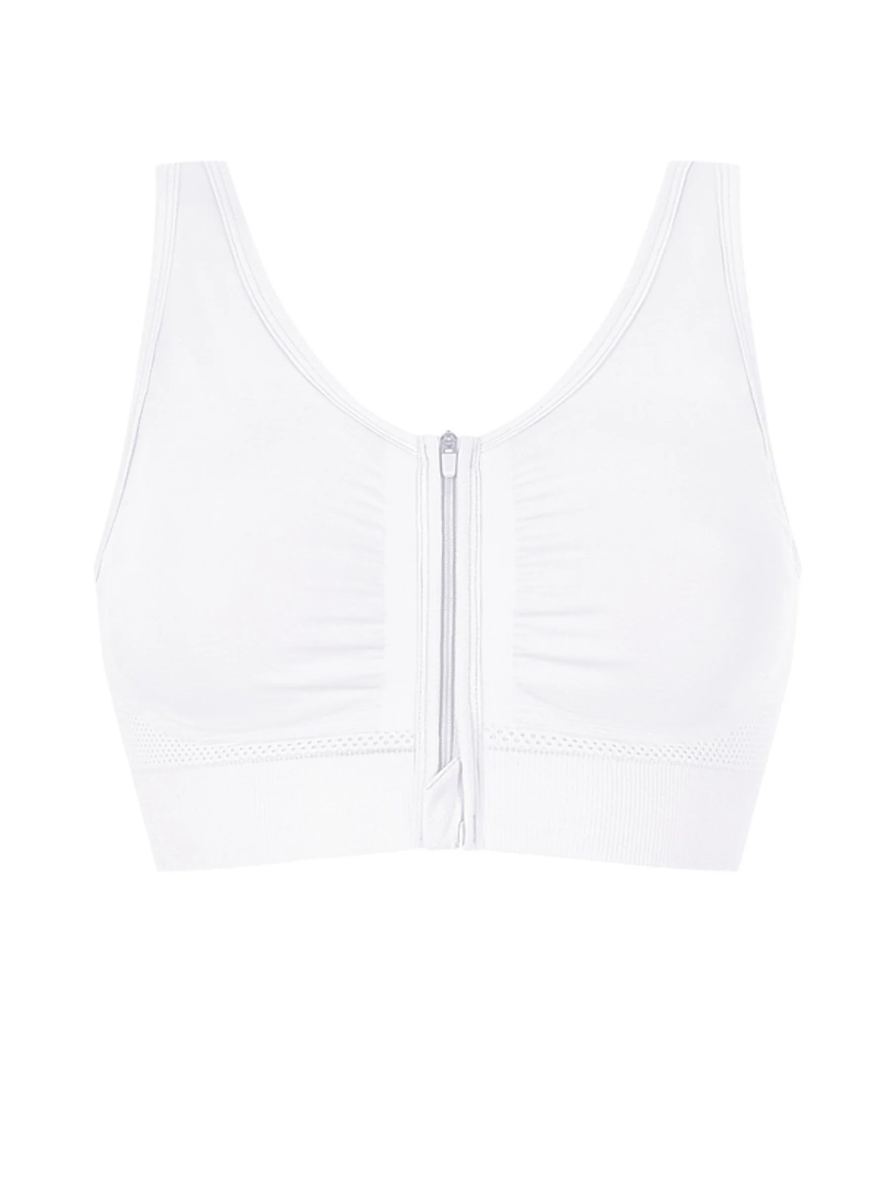 Amoena Emilia Seamless Surgical Mastectomy Bra - White - Image 4