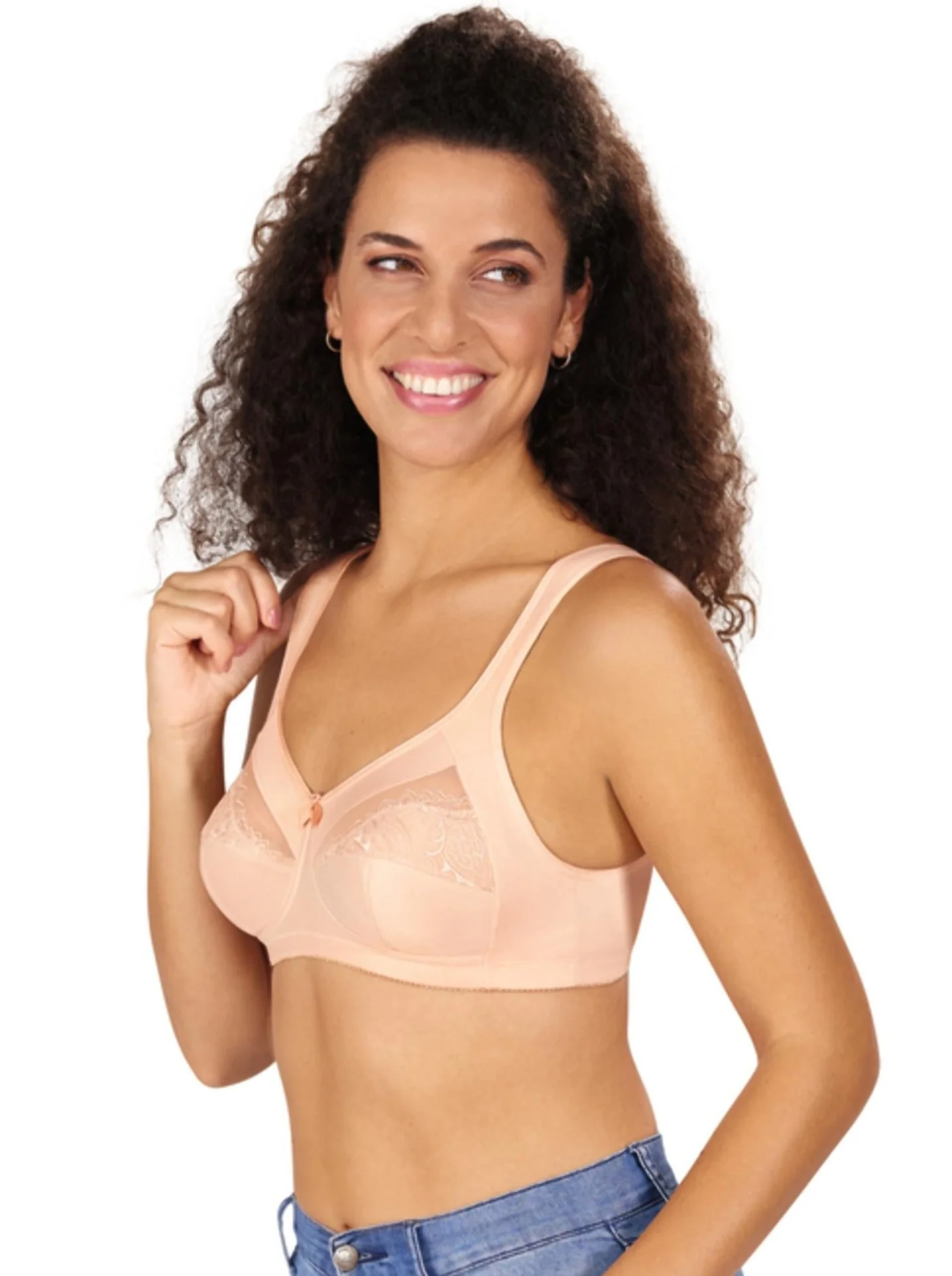 Amoena Isadora  Wire Free Mastectomy Bra - Blush - Image 2