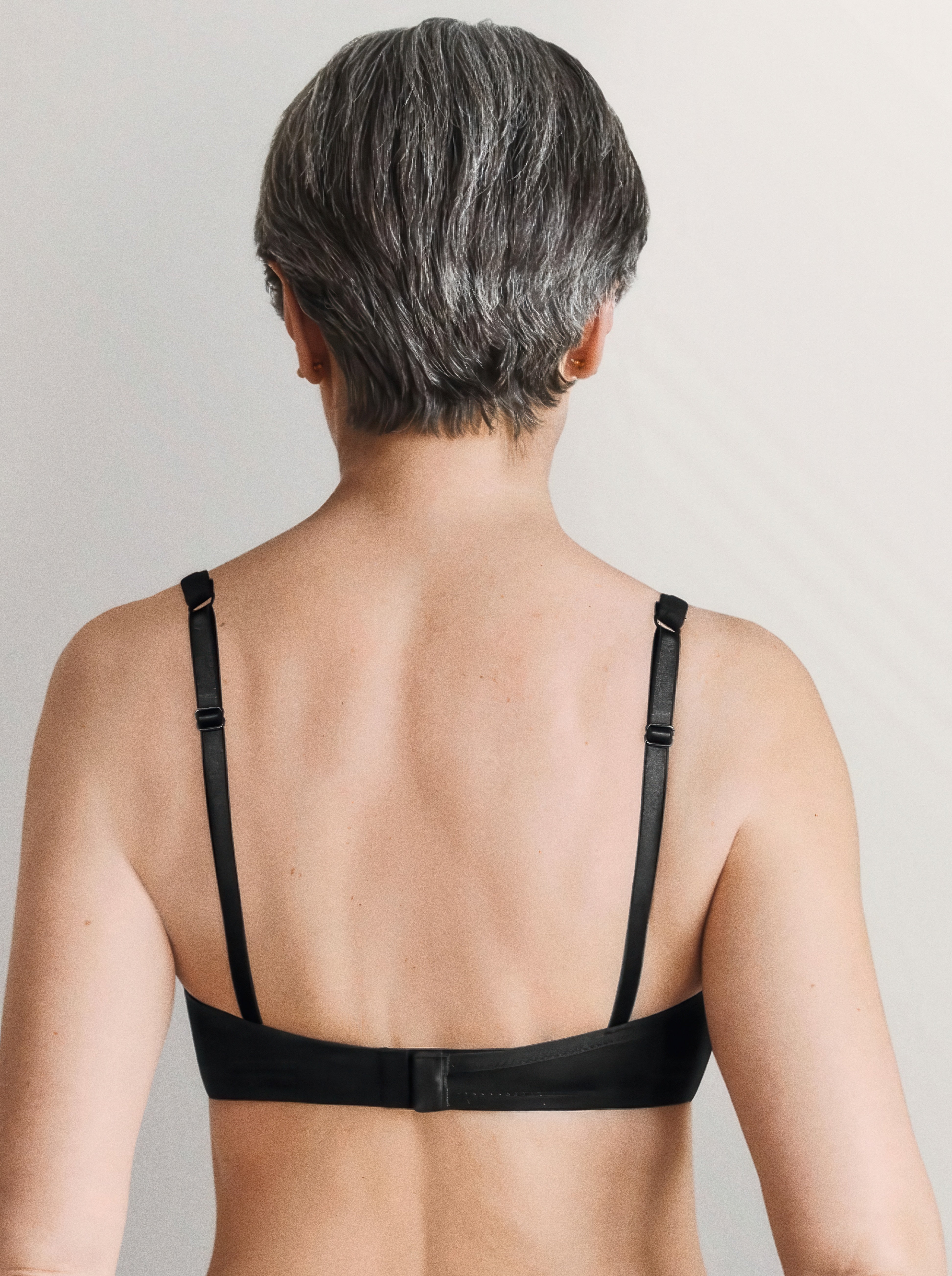 Amoena Lara Wire Free Padded Mastectomy Bra - Black - Image 3