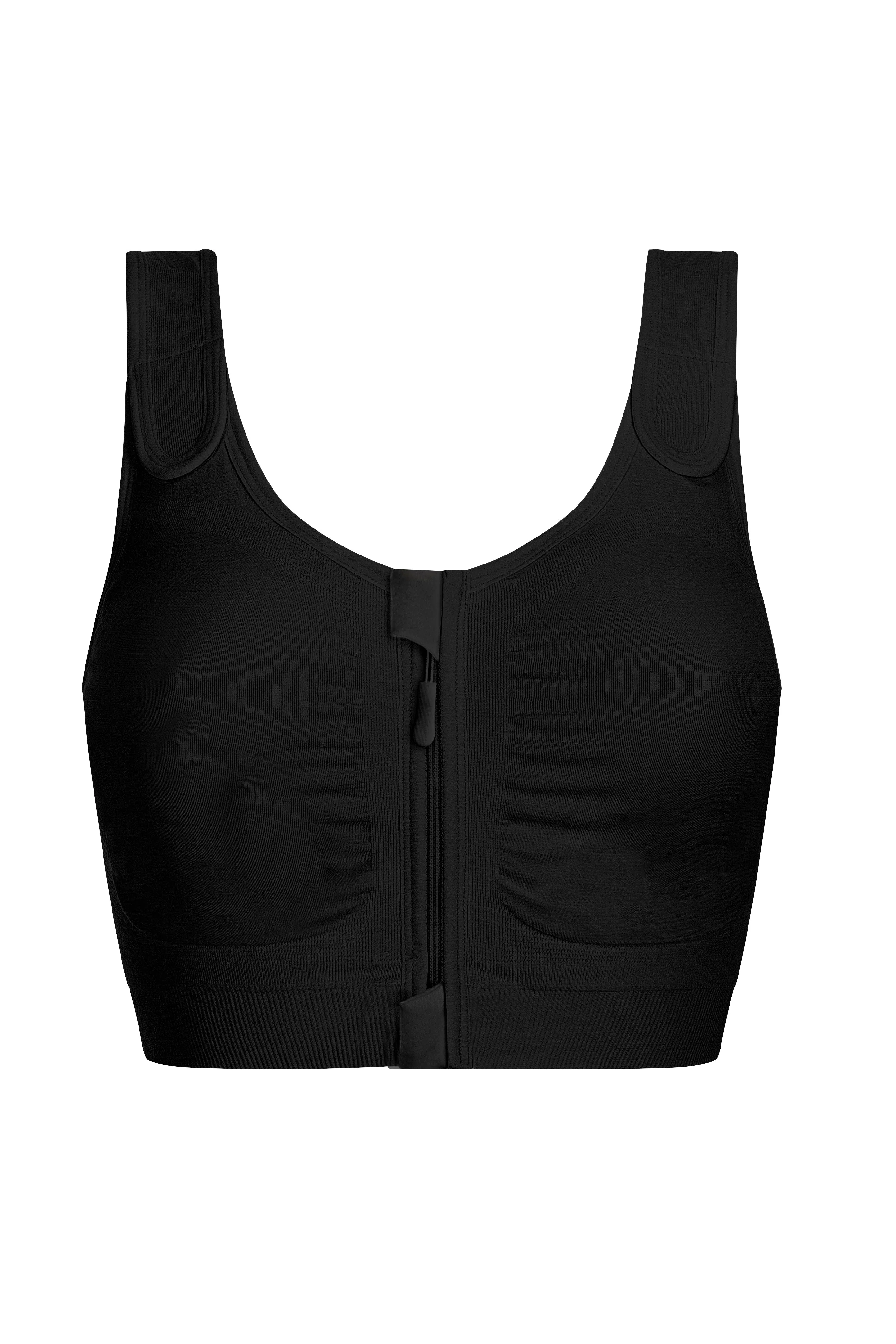 Amoena Leyla Seamless Surgical Mastectomy Bra - Black - Image 6