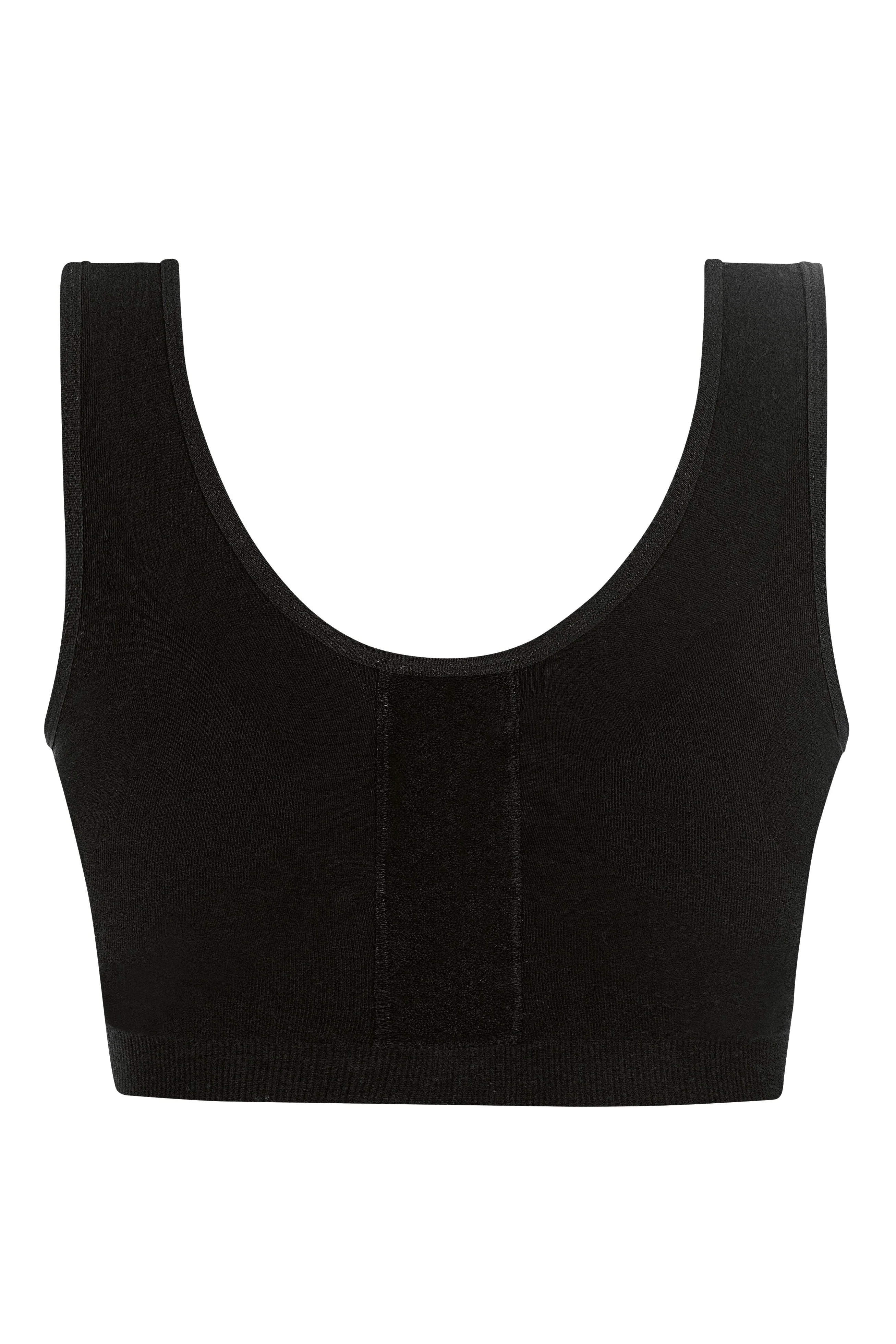 Amoena Leyla Seamless Surgical Mastectomy Bra - Black - Image 7