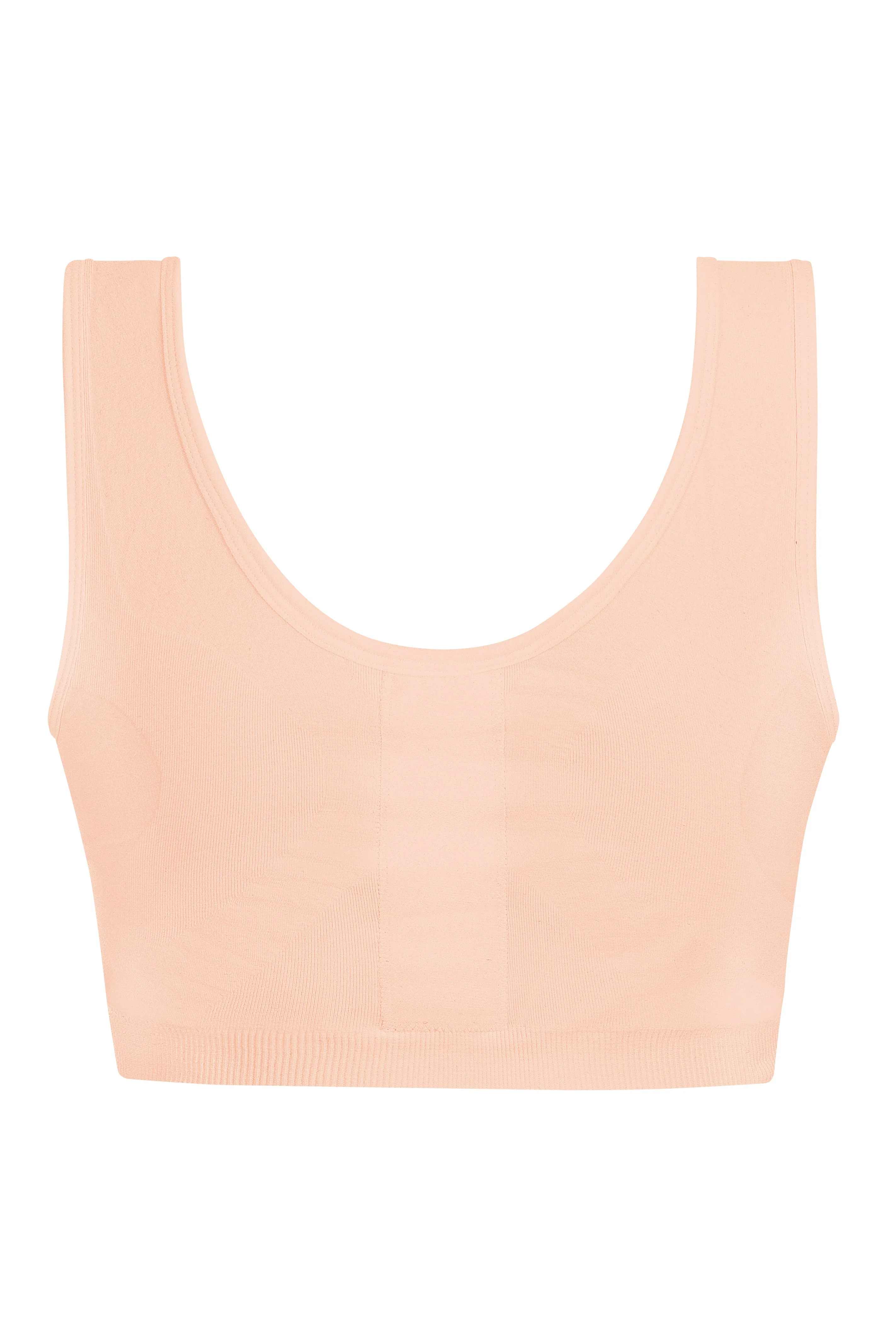 Amoena Leyla Seamless Surgical Mastectomy Bra - Rose Nude - Image 7