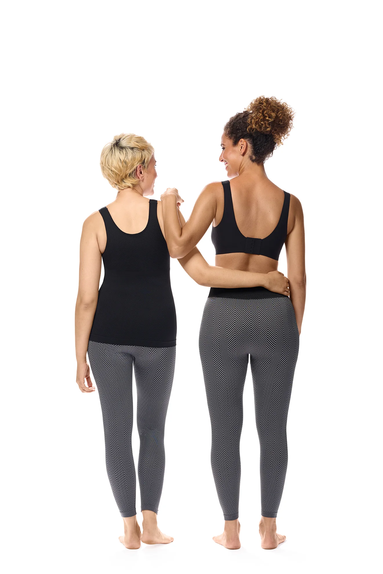 Amoena Liane Lymphoedema Leggings - Black/Grey - Image 7