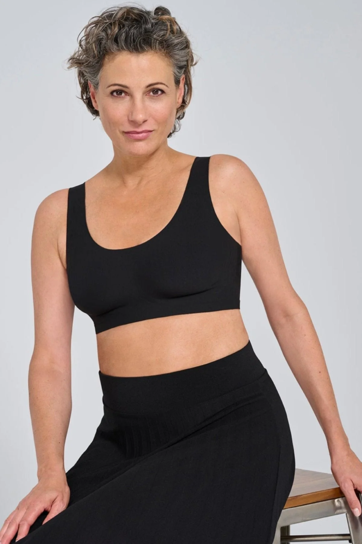 Amoena Linda Lymph Care Mastectomy Bra - Black