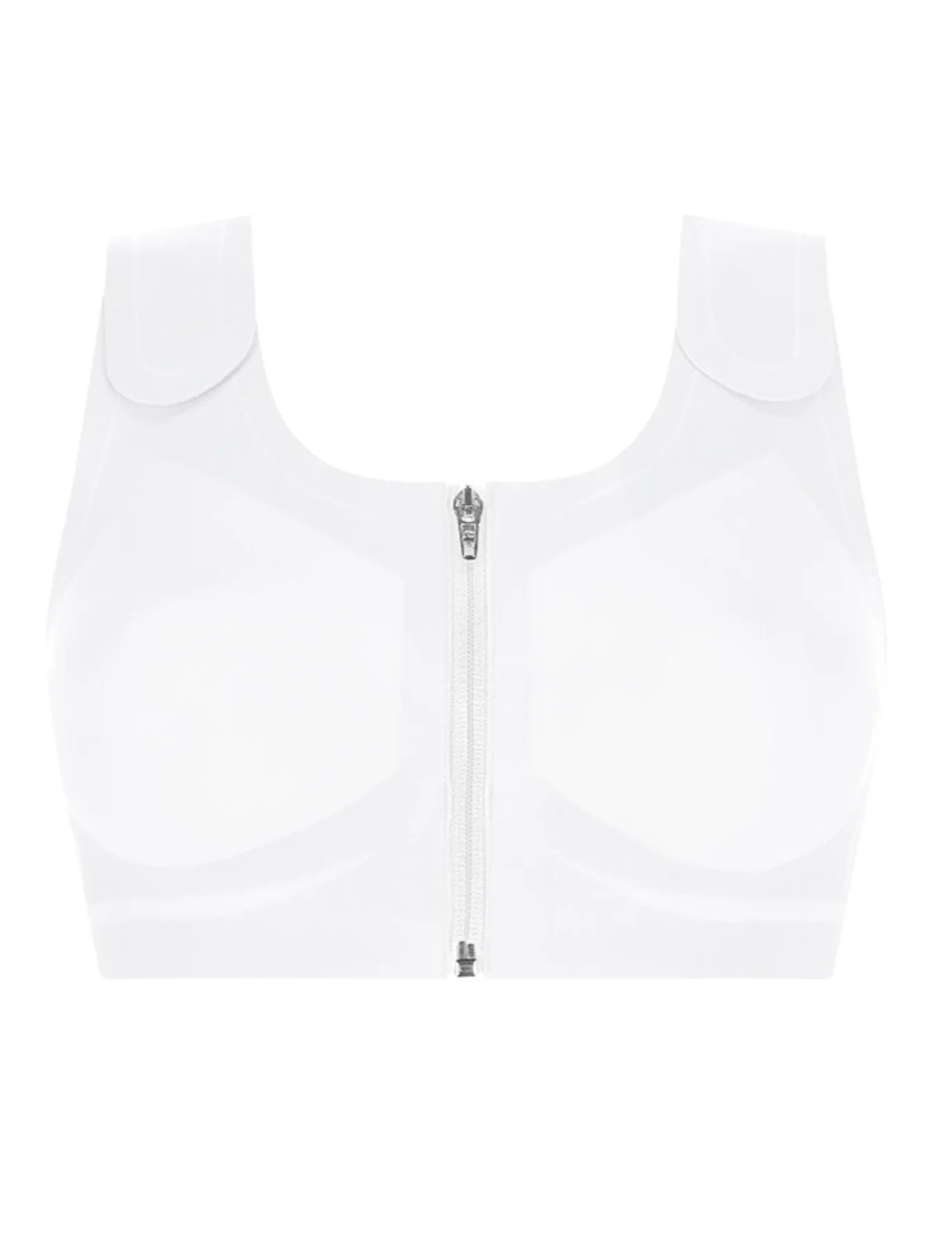 Amoena Lymph Flow Front Closure Soft Mastectomy Bra - White - Image 5