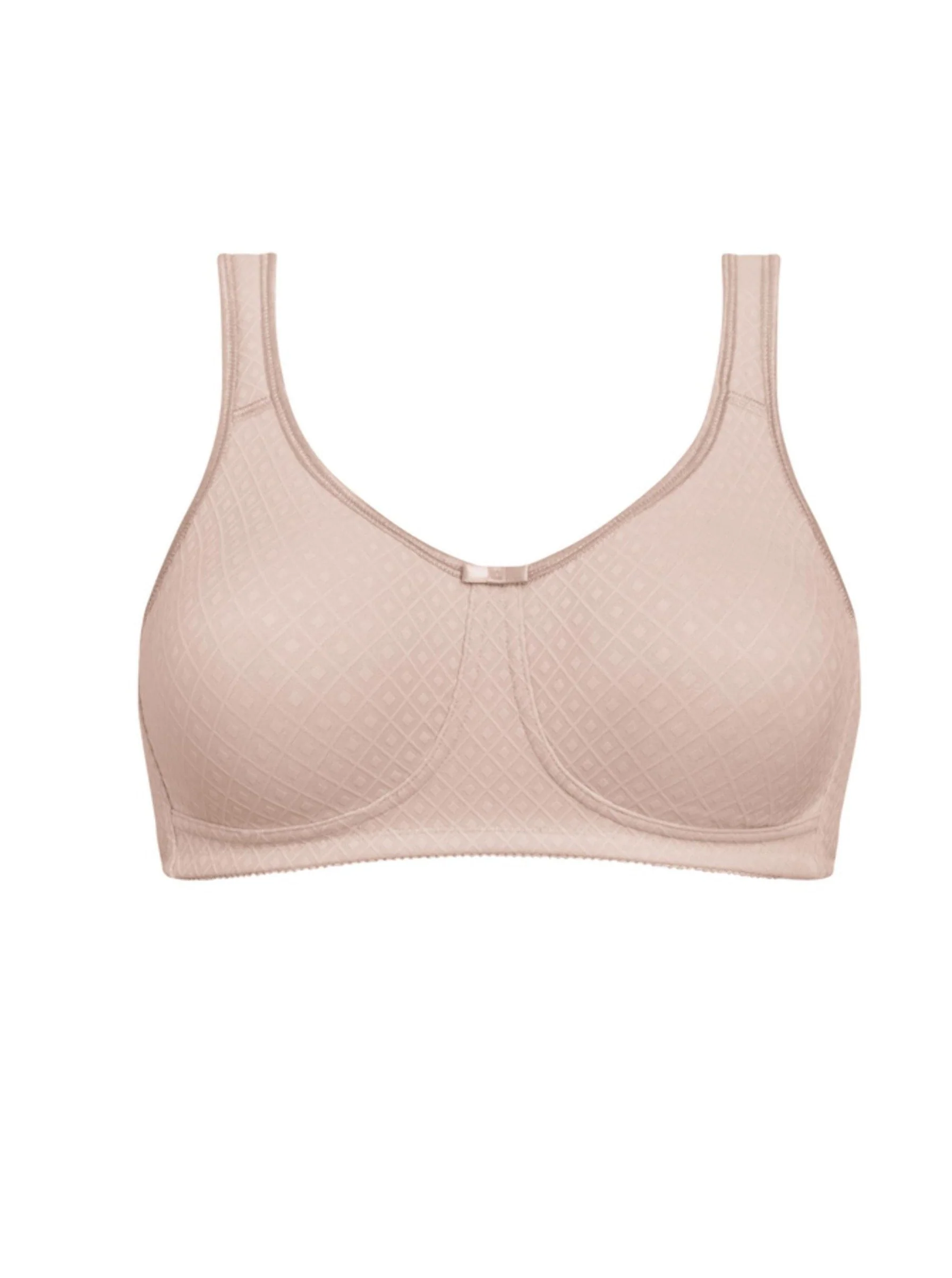 Amoena Mira Wire Free Mastectomy Bra - Light Taupe - Image 3