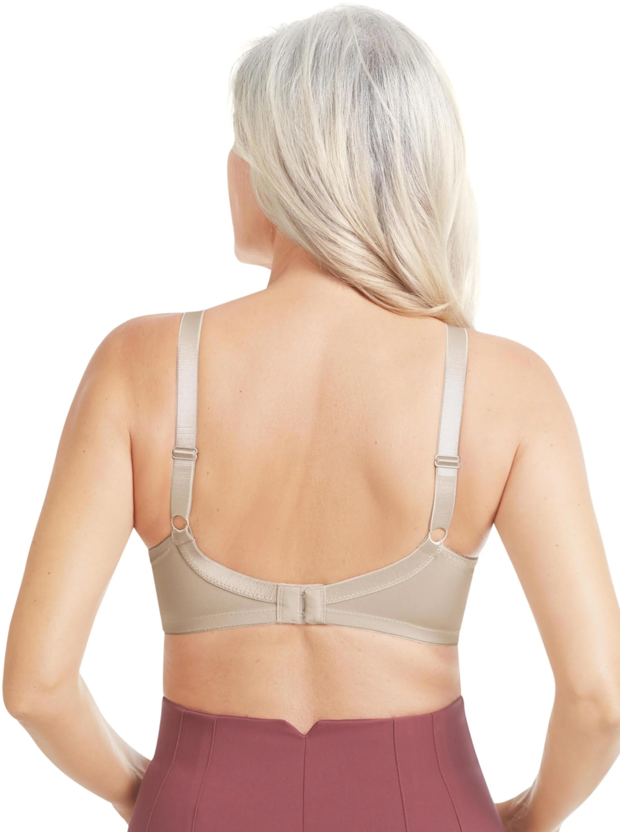 Amoena Nancy Front Fastening Mastectomy Bra - Light Sand - Image 3