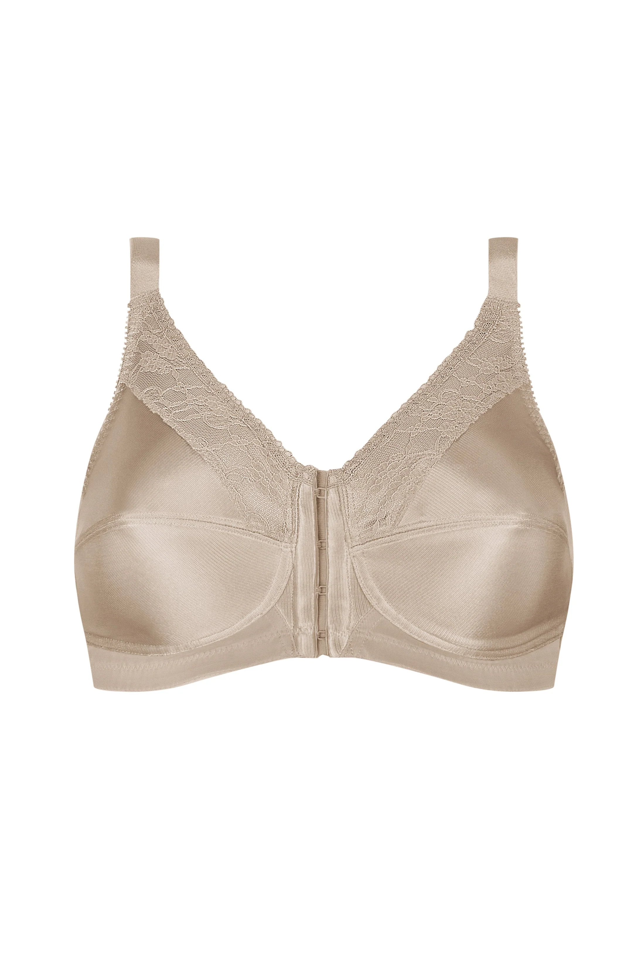 Amoena Nancy Front Fastening Mastectomy Bra - Light Sand - Image 4