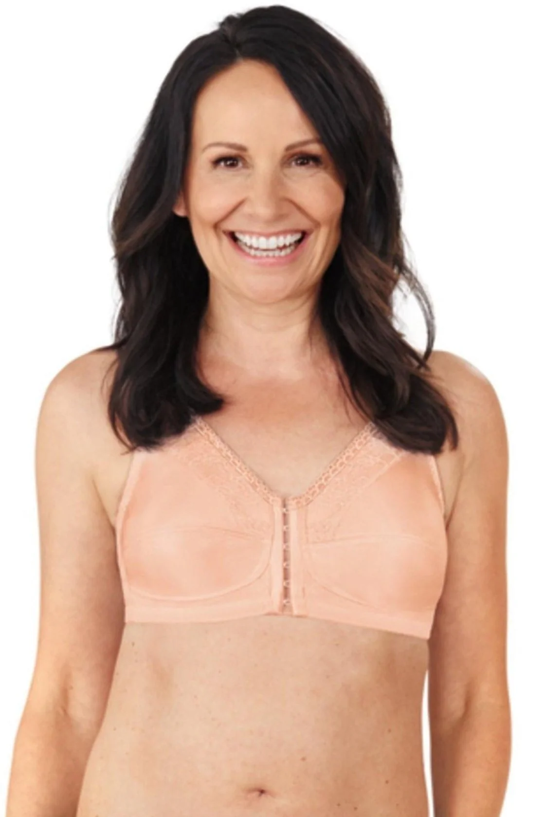 Amoena Nancy Front Fastening Mastectomy Bra - Blush