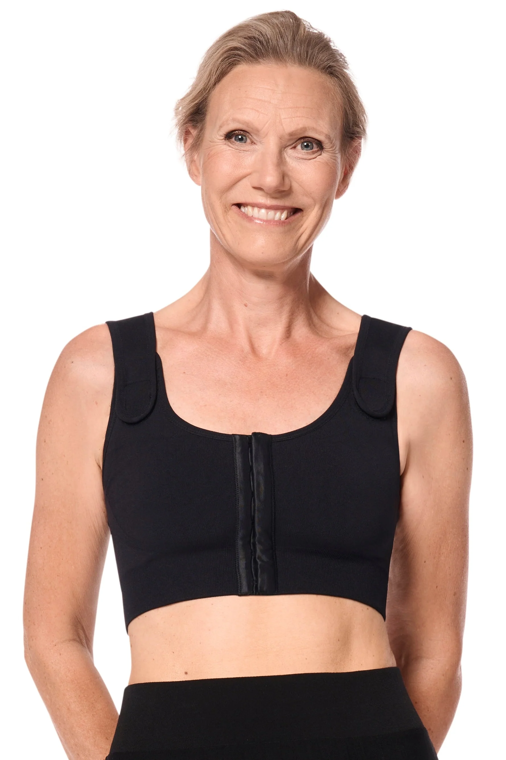 Amoena Sina Seamless Surgical Mastectomy Bra - Black