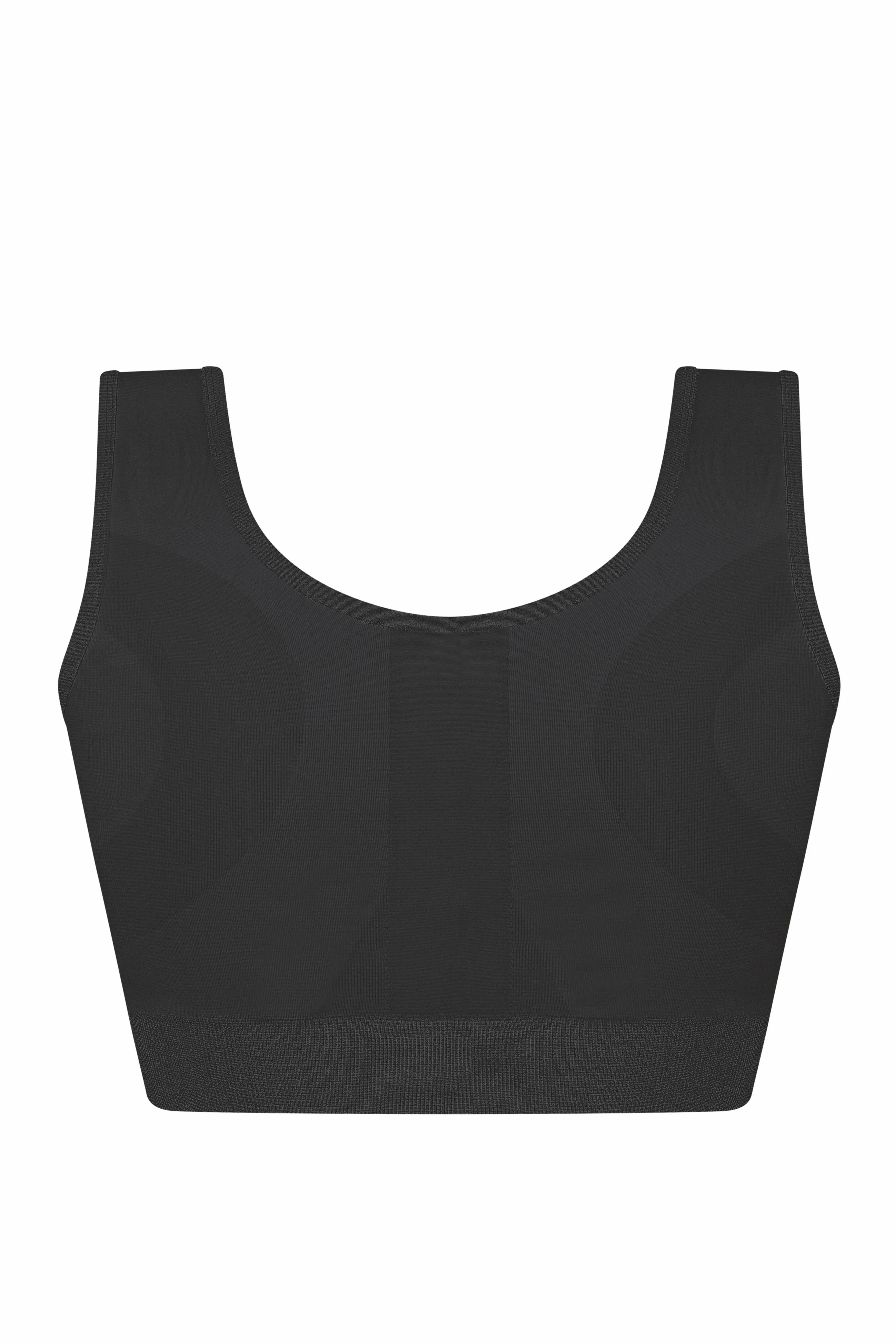 Amoena Sina Seamless Surgical Mastectomy Bra - Black - Image 6