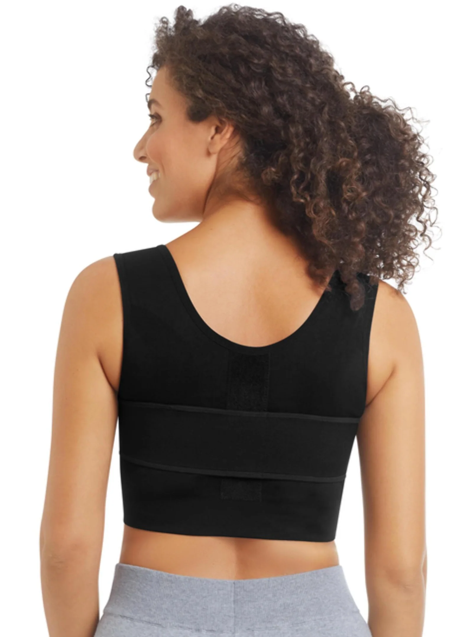 Amoena Sina Seamless Surgical Mastectomy Bra - Black - Image 8