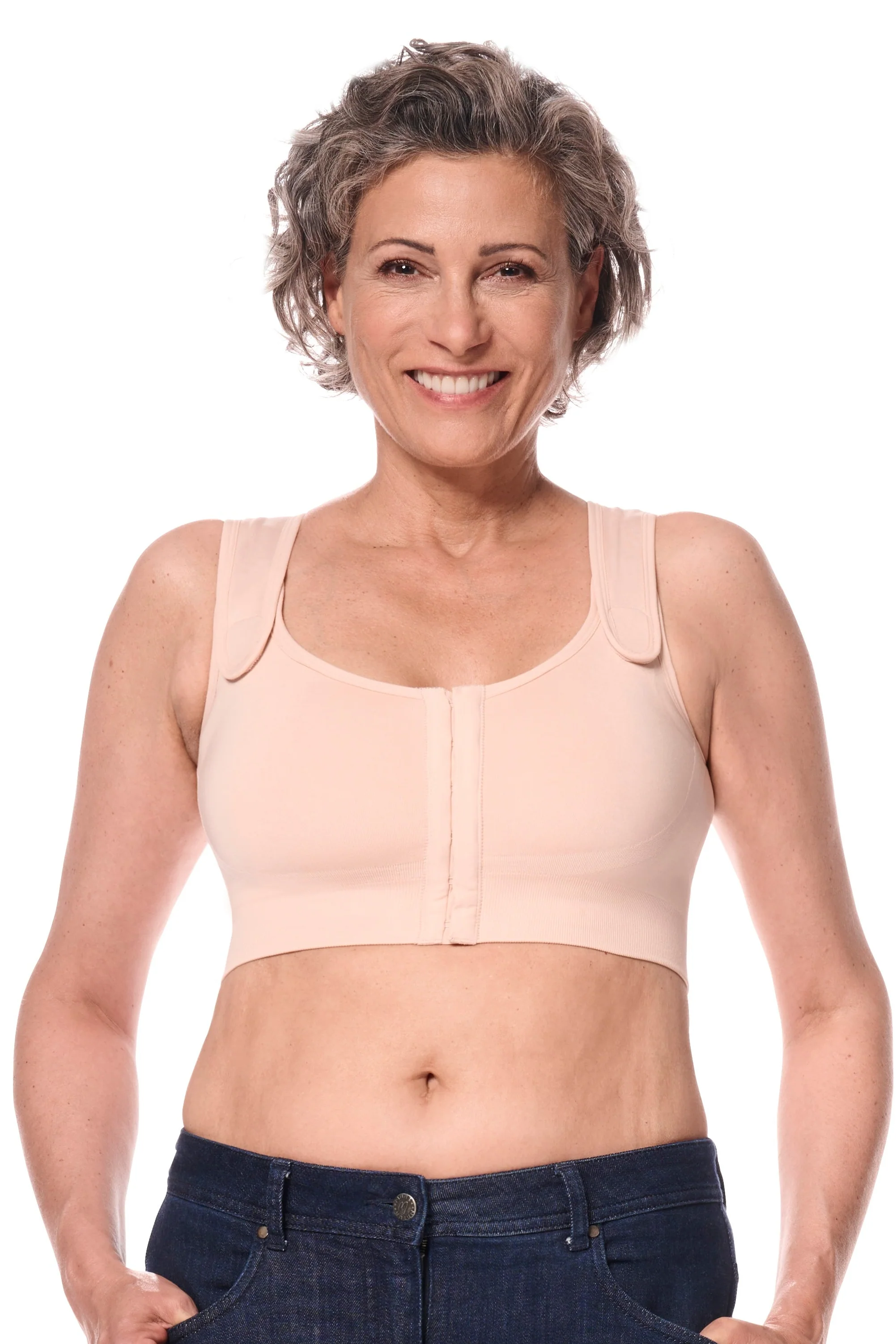 Amoena Sina Seamless Surgical Mastectomy Bra - Rose Nude