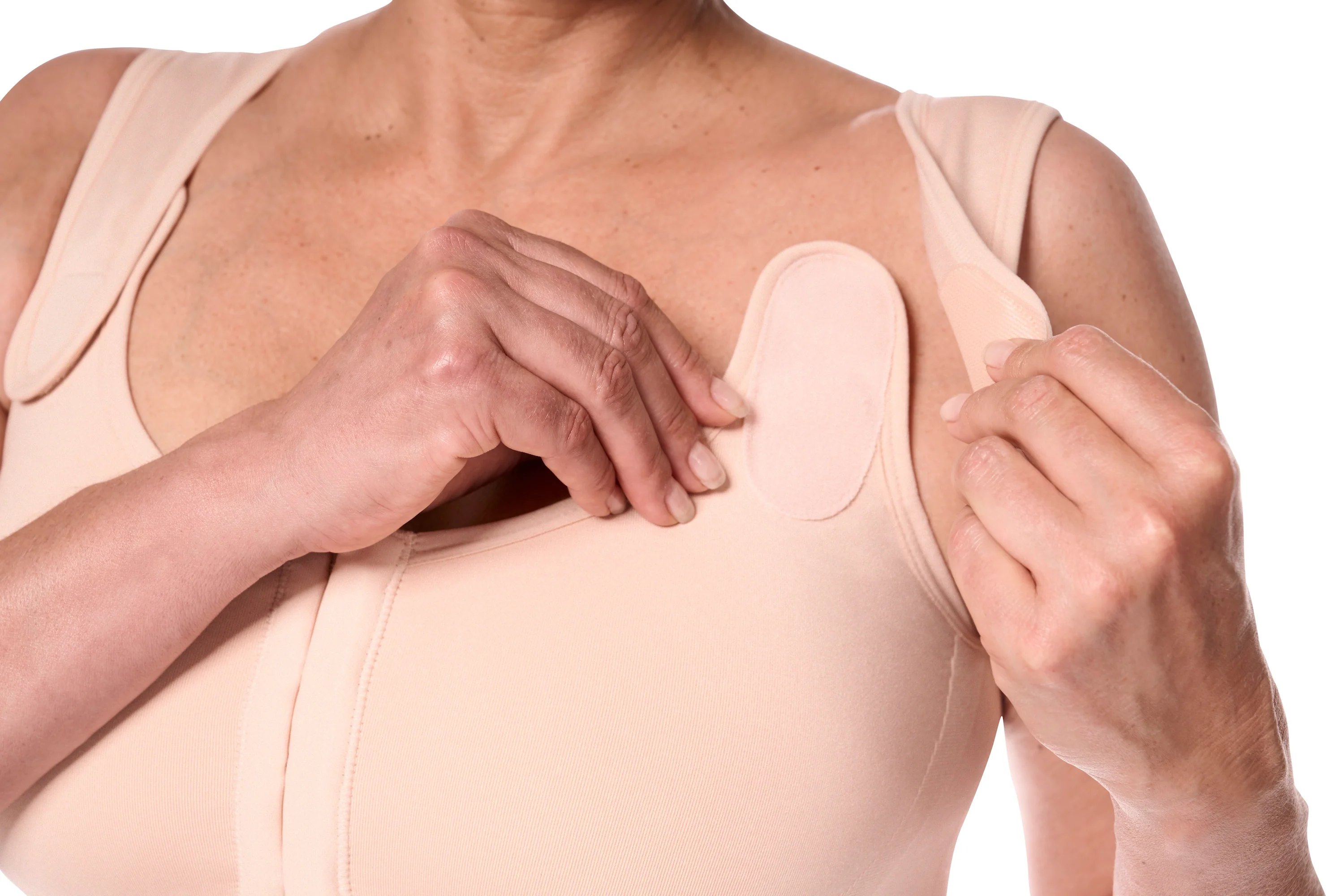 Amoena Sina Seamless Surgical Mastectomy Bra - Rose Nude - Image 4