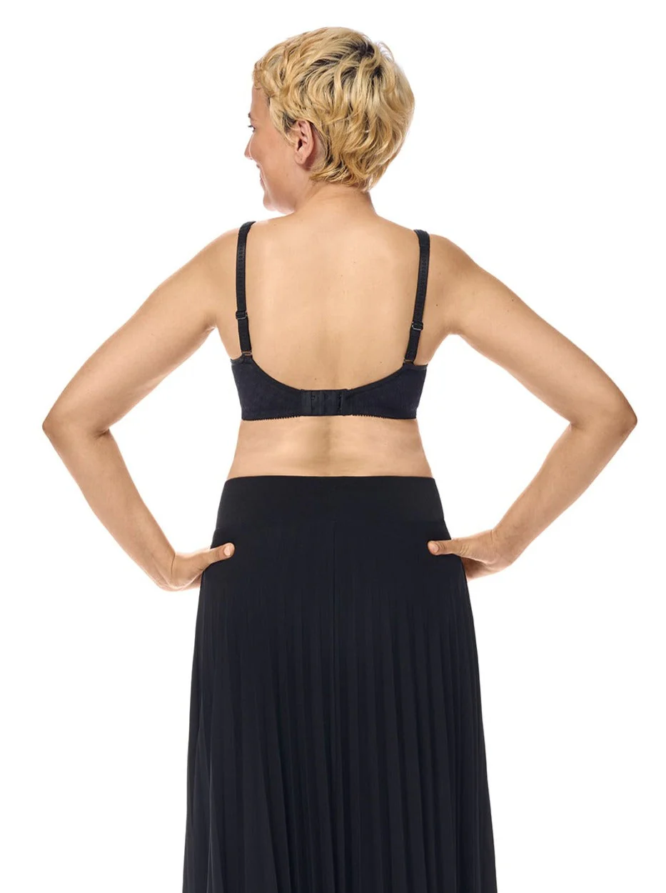 Amoena Tiana Wire Free Mastectomy Bra - Black - Image 2