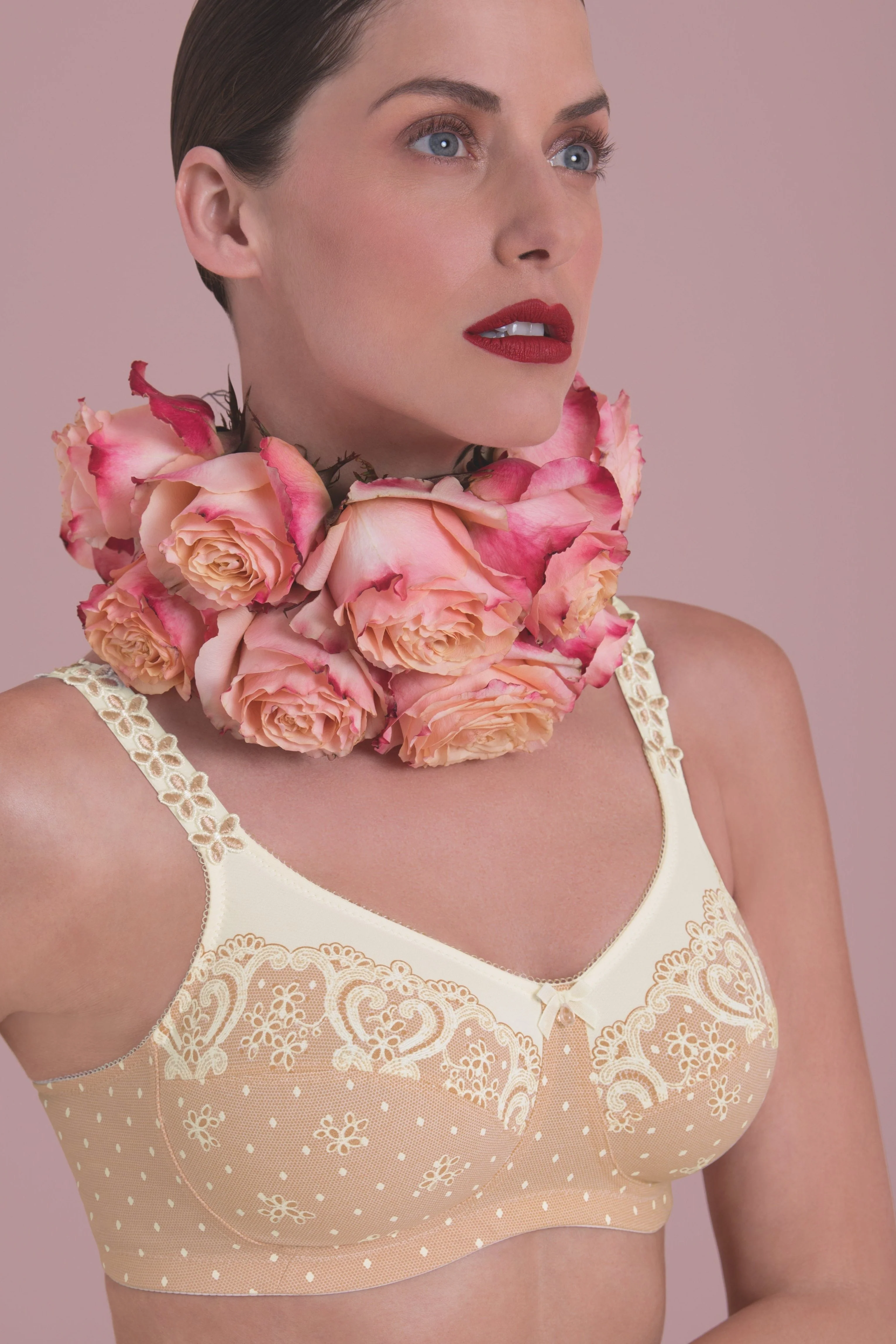 Anita Belvedere Wire Free Mastectomy Bra - Powder Peach