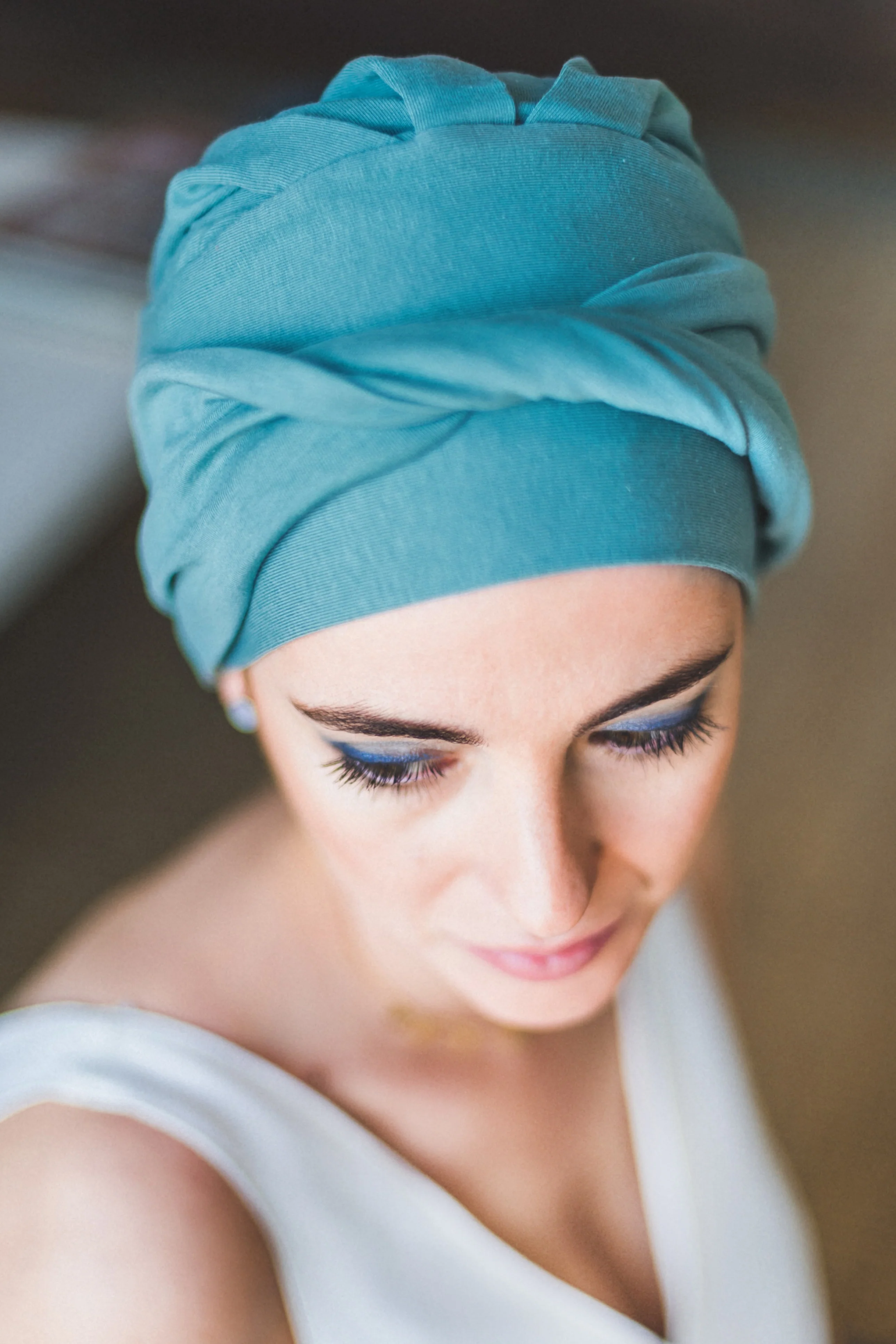 Carebell Comfort Hair Loss Turban - Sky Blue - Image 3