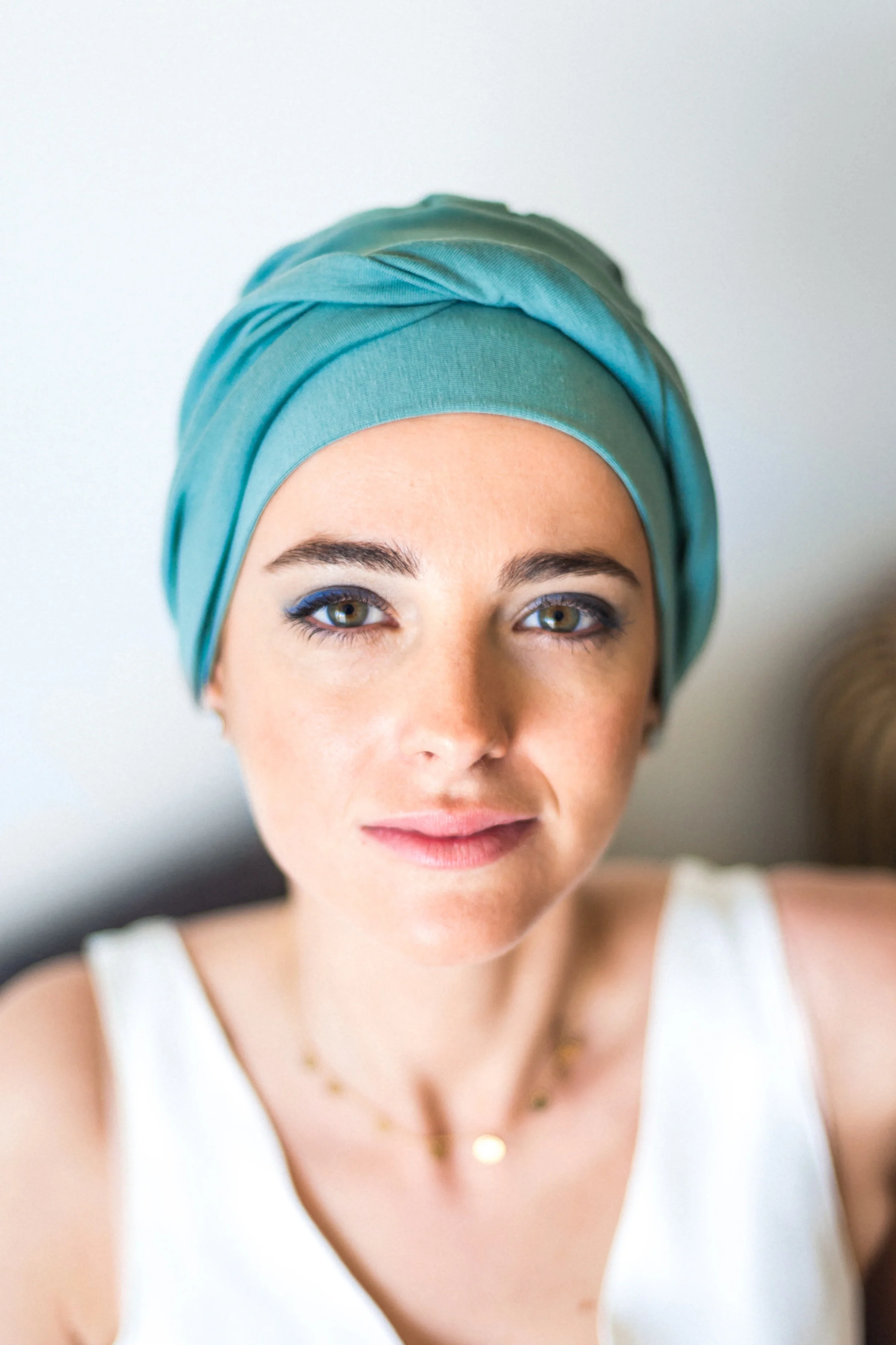 Carebell Comfort Hair Loss Turban - Sky Blue - Image 4