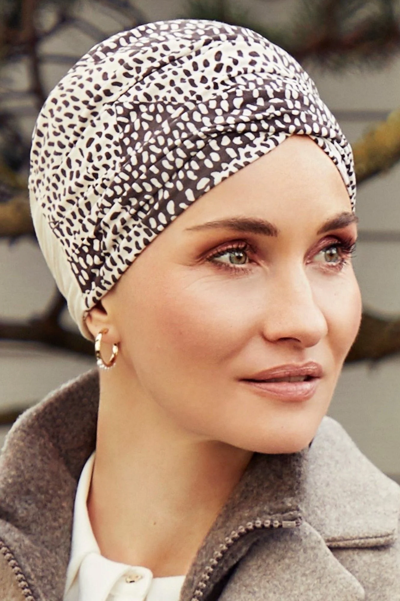 Christine Amia Printed Hair Loss Turban - Patchwork Leo