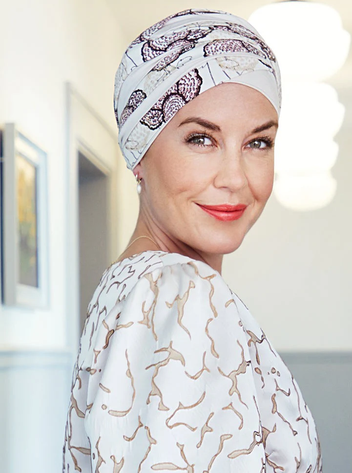 Christine Shanti Turban - Blooming Pinks - Image 2