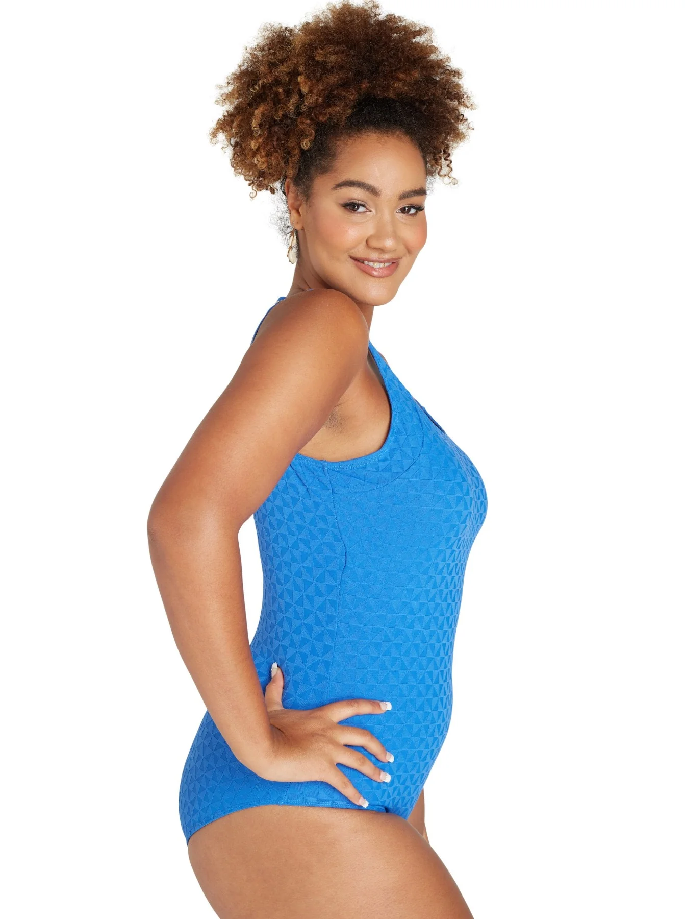 Genevieve Onepiece Mastectomy Swimsuit - Aztec Blue - Image 3