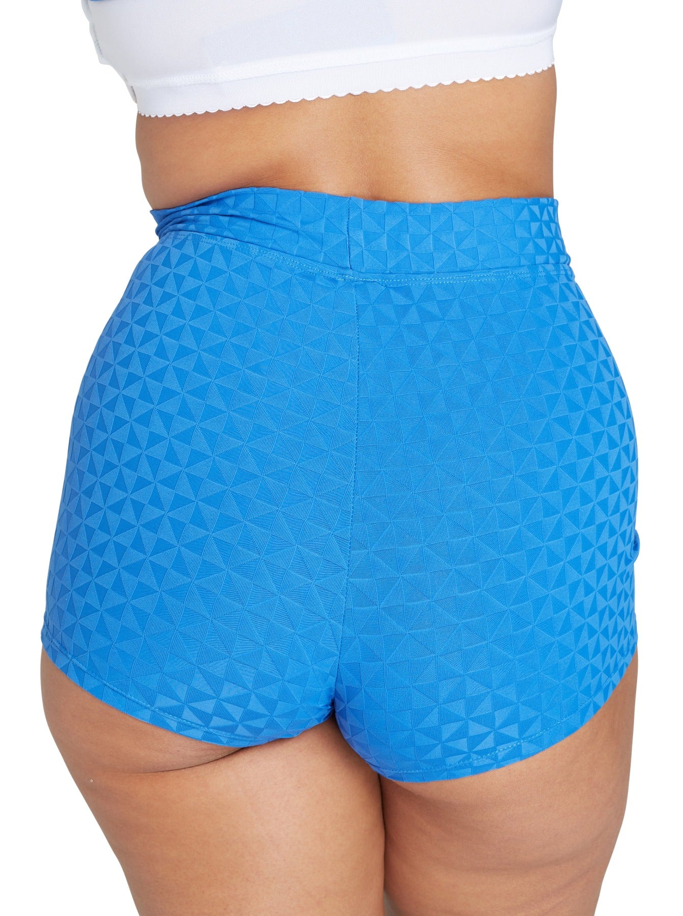 Genevieve Not So Short Swimshorts - Aztec Blue - Image 2