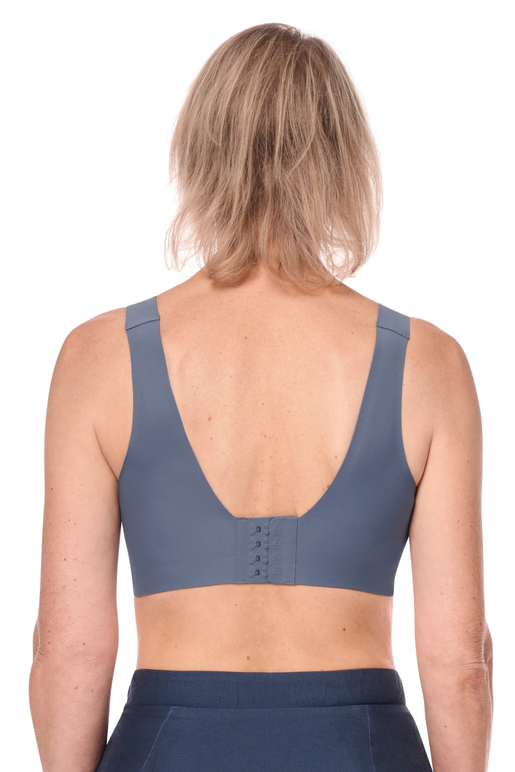 Amoena Linda Lymph Care Mastectomy Bra - Indigo Blue - Image 3